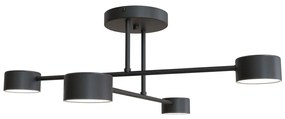 Lampada da soffitto in acciaio HALO 4 bianco/nero 4xGX53