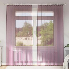 Tende İn Voile Con Passanti 2 Pz Viola 140x225 Cm /