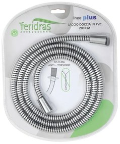Flessibile Doccia in PVC Cromo da 200 cm antitorsione