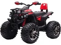 Quad Elettrico per Bambini 12V Nero e Rosso