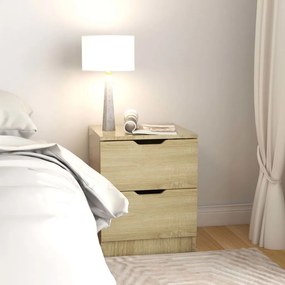 Comodino Rovere Sonoma 40x40x50 Cm İn Legno Multistrato /
