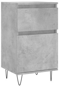 Credenza grigio cemento 40x35x70 cm in legno multistrato