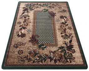 Elegante tappeto vintage con bordo verde Larghezza: 150 cm | Lunghezza: 210 cm