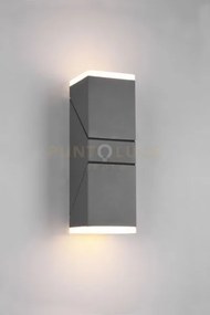 Avon applique led 14w 1600lm, 3000k da esterno antracite 2 diffusor...