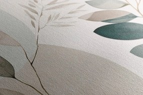 Quadro su tela – Piantine boho in cerchio