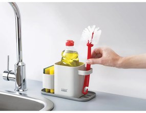 Scaffale in plastica grigia per detersivi Duo - Joseph Joseph