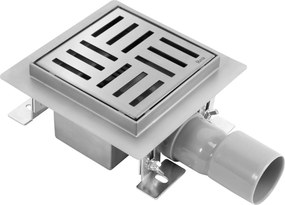 Scarico lineare REA CROSS Nickel Brush 12x12