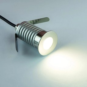 Faretto Segnapasso LED 3W IP67 Acciaio Inox Professional Colore Bianco Freddo 6.000K