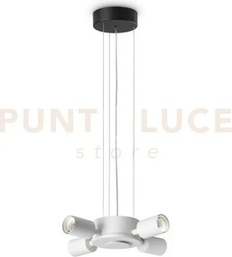 Sospensione per set up 4 luce attacco e27 nero
