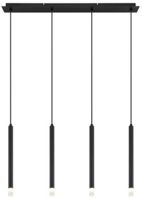 Globo 15629-4 - Lampadario a sospensione con filo BLAKE 4xG9/4W/230V nero