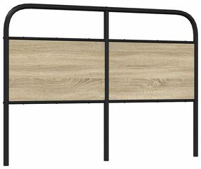 Testiera rovere sonoma 140 cm in acciaio e legno multistrato