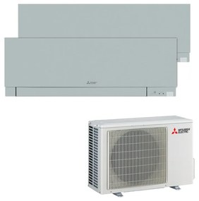 Condizionatore a muro multisplit MITSUBISHI ELECTRIC Kirigamine 9 + 9 14000 BTU classe raffreddamento A+++,grigio