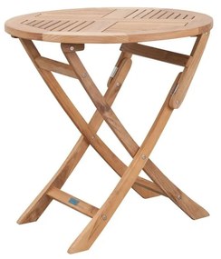 Tavolo da giardino rotondo in legno di teak ø 80 cm - Exotan
