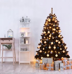 Albero di Natale nero 220 cm