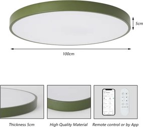 Brilagi-LED Lampada dimmerabile per piscina POOL SMART LED/128W/230V 100 cm Wi-Fi Tuya+telecomando verde