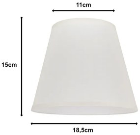 Duolla - Paralume per lampada da tavolo SOFIA XS E14 diametro 18,5 cm color crema