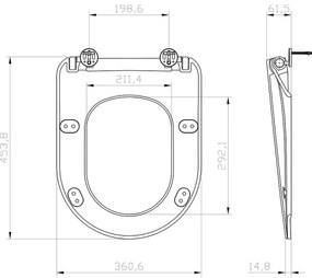 Ravak X01795 - Sedile WC SoftClose CHROME nero
