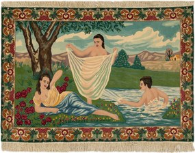 Tabriz Tappeto 100x150 (Iran) Annodato A Mano