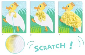 Gioco creativo - Lana e velcro - animali con berretti