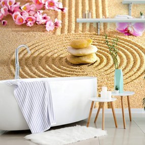 Carta da parati – Giardino con elementi Feng Shui