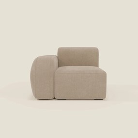 BonBon modulo terminale 105 cm sinistro o destro - tessuto smacchiabile T23 beige