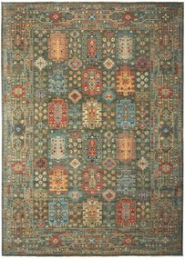 Samarkand Tappeto orientale 340 x 250 Verde (Pakistan) Annodato A Mano