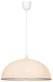 Lampadario su fune CIRCLE 1xE27/15W/230V bianco