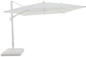 Ombrellone a palo laterale bianco SONORA NATERIAL L 282 x 391 cm con telo bianco