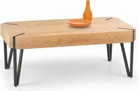 Tavolino da caffè Emily in rovere dorato - L 110 x L 60 x H 42 cm