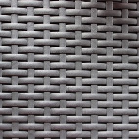 LACUS - salotto da giardino completo di cuscini intreccio in rattan sintetico