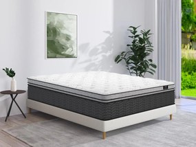 Materasso ibrido matrimoniale ibrido a molle insacchettate ibrido e topper integrato 160 x 200 cm - GAMIANI di YSMÉE