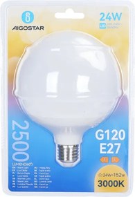 Lampadina LED G120 E27/24W/230V 3000K - Aigostar