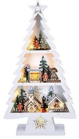 Solight 1V283 - Decorazione natalizia LED 13xLED/2xAA alberello in legno