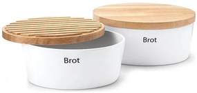 Continente C3930 - Portapane 13,5x30 cm bianco/beige