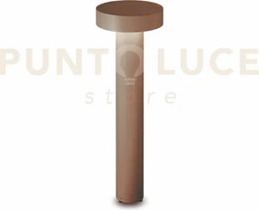Tesla paletto ip44 4 luci attacco g9 60cm luce verso il basso coffee