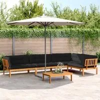 Set Divano Pallet Giardino 5pz con Cuscini Massello Acacia 3209538