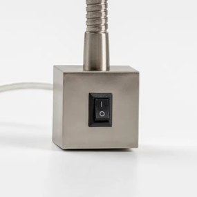 Lampada LED con clip 1xGU10/4,7W/230V cromo satinato