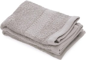 Set 2 lavette 30x30 cm cotone Basik grigio