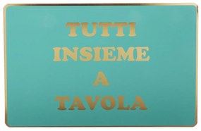 Tovaglietta acquamarina Tutti a tavola 45x30 cm Loving