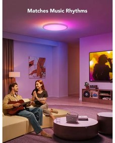 Govee - LED RGBICWW dimmerabile plafoniera LED/29W/230V Ø 30cm finitura opaca Wi-Fi