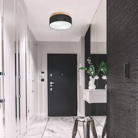 Brilagi - LED Plafoniera BELLADONNA 2xE27/15W/230V nero/pino