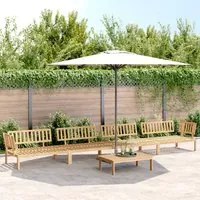 Set Divano Pallet da Giardino 5 pz in Legno Massello di Acacia 3209311