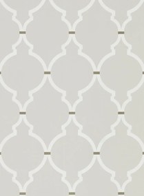 Sanderson Carta da parati Empire Trellis - Silver/ Calico