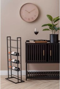 Portabottiglie nero in metallo numero di bottiglie 5 38x84,5x20 cm Single Floor – PT LIVING