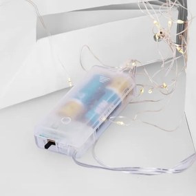 Brilagi - Decorazione natalizia a LED, fiocco di neve 30 cm, alimentazione 2x AA