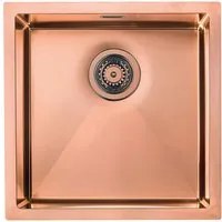 Lavello IRIDE F3 1 vasca ACCIAIO INOX Finitura: COPPER BRONZE, incasso: slim, sottotop e filotop, 45X45 prof. 19 012252.L29.X0.01.2022