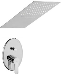 Set doccia con miscelatore Paffoni Blu e soffione 25x52 con cascata