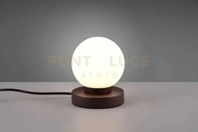 Prinz ii lamp. marrone c/sfera h 15