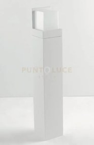 Palo led nismo bianco in alluminio 12w 1430lm cct ip54 60x10x10cm l...