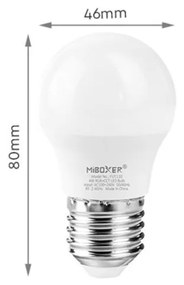 Lampadina LED E27 G45 4W RGB+CCT Dimmerabile  Mi-boxer Compatta Colore RGB+CCT